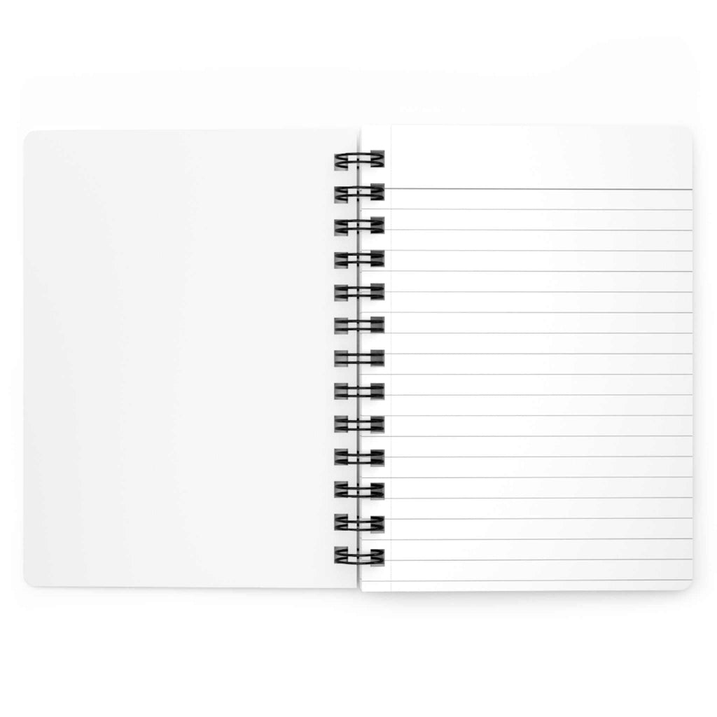 Compact Ethereal Woman Spiral Journal side spiral view notebook