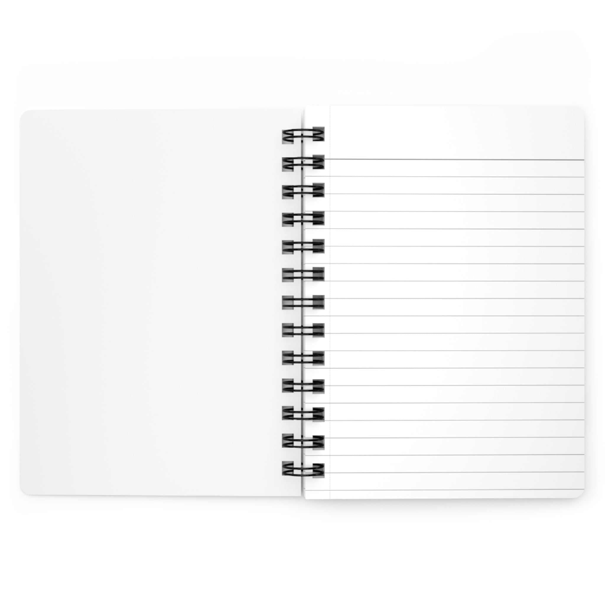Compact Ethereal Woman Spiral Journal side spiral view notebook