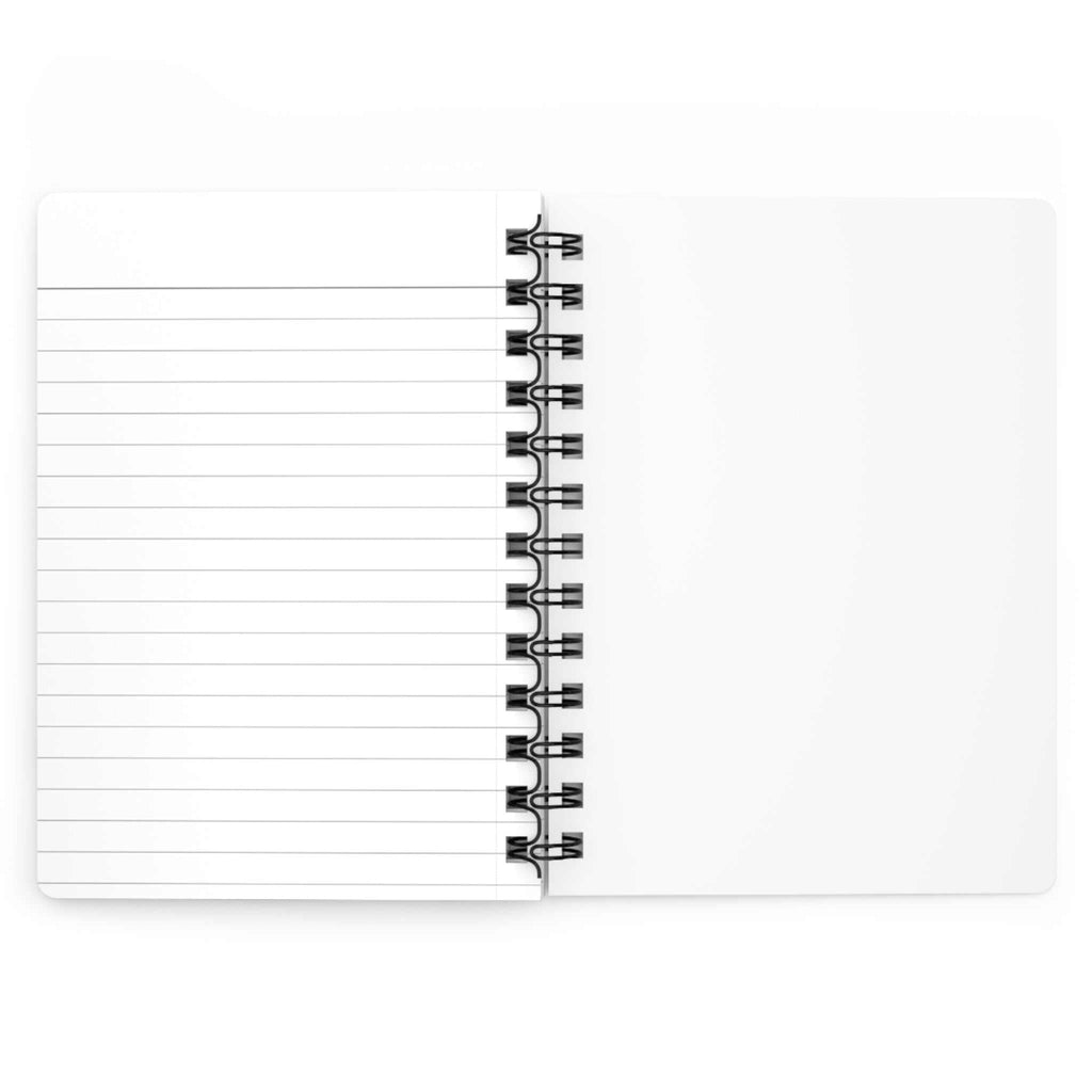Compact Ethereal Woman Spiral Journal back view notebook